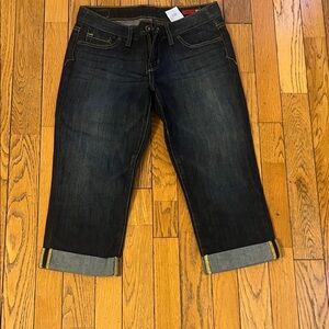 X2 Express Deep Blue Cropped/ Capri Jeans